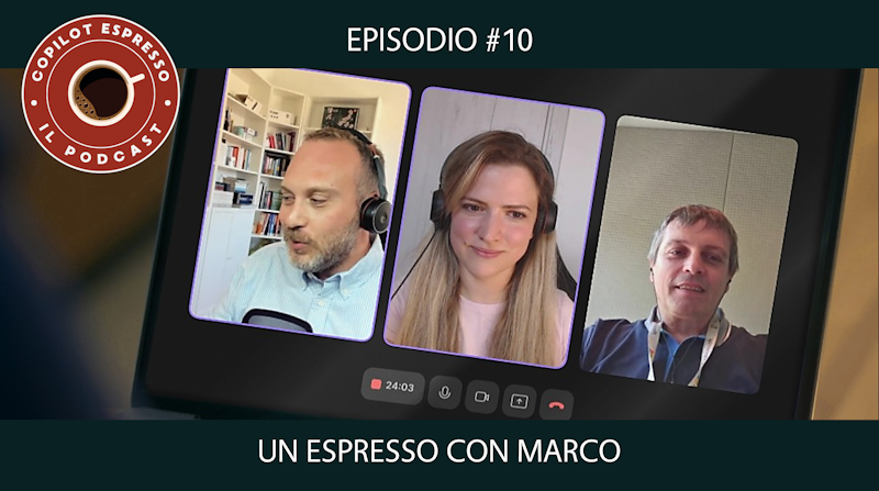 Federico, Sonia e Marco discutono di come Copilot stia trasformando il lavoro quotidiano, l'evoluzione delle competenze digitali e le prospettive future dell’intelligenza artificiale.